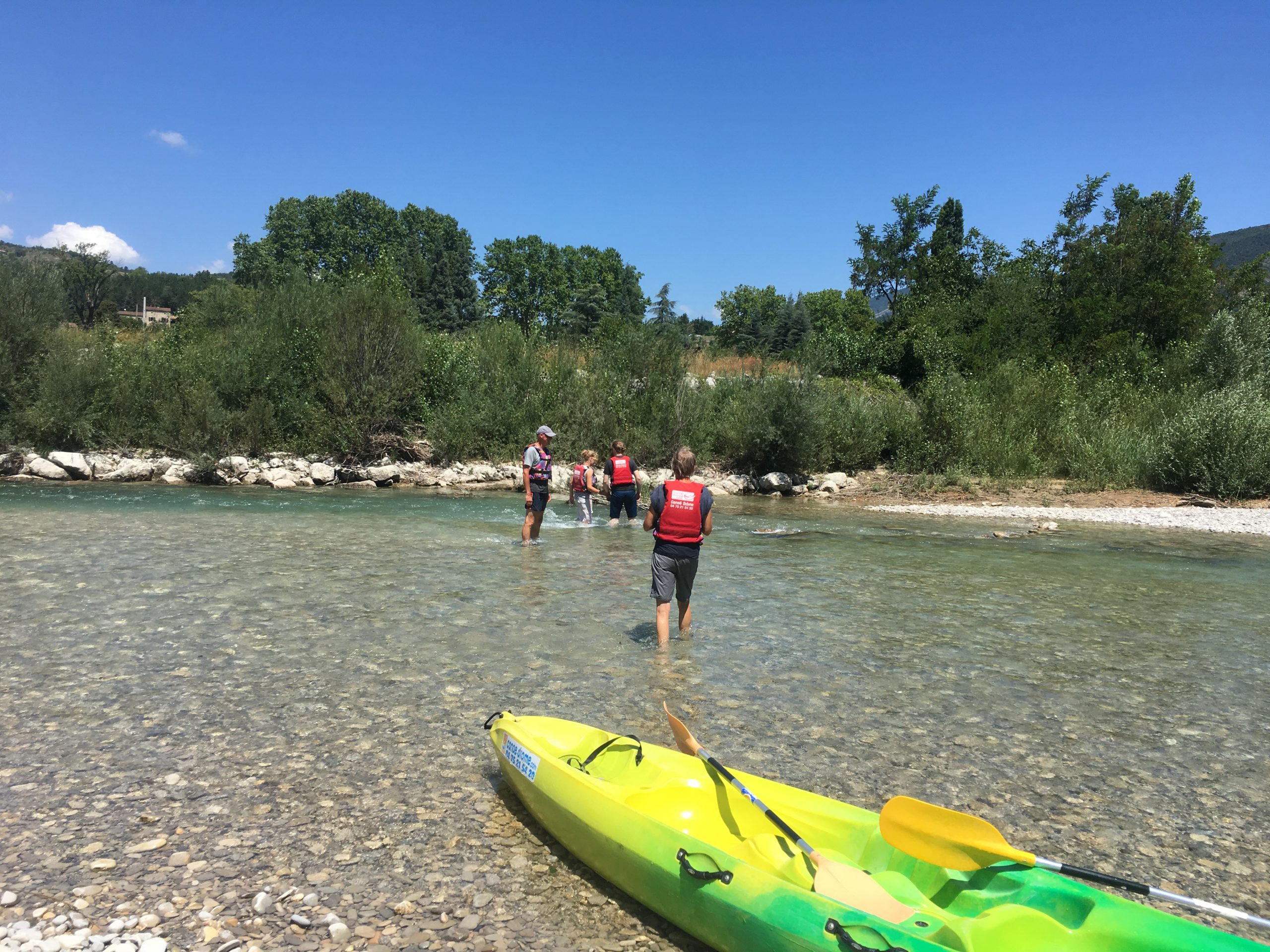 Canoë sur la Drôme